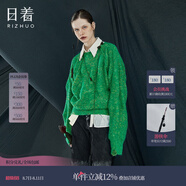 日著原創(chuàng)設計女裝秋季新款小眾別致高級感上衣慵懶針織毛衣 芥草綠現(xiàn)貨 L