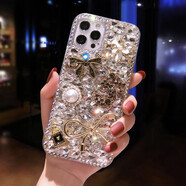 適用于蘋果15手機殼奢華女iPhone14ProMax水鉆13滿鉆新款11保護殼 奢華滿鉆蝴蝶結(jié) iPhone6plus