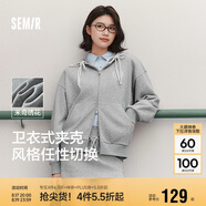 森馬迪士尼米奇家族合作外套女連帽寬松2025春季繡花夾克109125108001