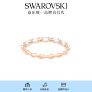 施華洛世奇（SWAROVSKI）  MATRIX 戒指 經(jīng)典閃亮輕奢飾品畢業(yè)禮物女 鍍玫瑰金色 52mm-12號(hào) 5366583