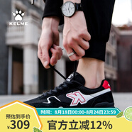 KELME/卡爾美運(yùn)動(dòng)鞋男跑鞋春夏新款透氣男鞋復(fù)古情侶休閑鞋XX60015005 黑/紅 40