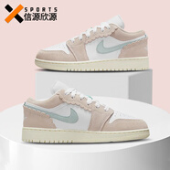 耐克（NIKE）【潮】女鞋板鞋aj1新款低幫運動輕便防滑耐磨休閑籃球鞋子 DZ5356-800 椰奶色 36.5