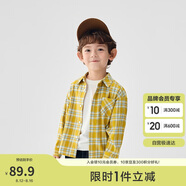 巴拉巴拉童裝兒童襯衫2025女童男童上衣格紋襯衣春裝親子百搭209125102201