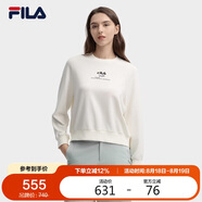 FILA 斐樂(lè )官方女子套頭衛衣2025春夏時(shí)尚休閑寬松刺繡針織上衣