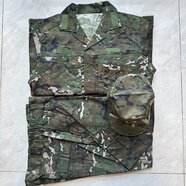 新式正版迷彩服叢林荒漠原廠冬季夏季戶外防刮耐磨訓(xùn)練服上衣褲子 墨綠色夏【衣+褲+帽】備注帽號 170/84-88