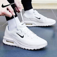 耐克（NIKE）AIR MAX男鞋夏季款網(wǎng)鞋透氣緩震輕便氣墊運動(dòng)鞋 青少年網(wǎng)面跑步鞋 IF2624-100/華夫底紋/可視氣墊 39 【建議腳長(cháng)24.5厘米】