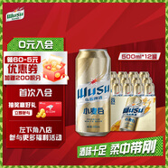 烏蘇啤酒（wusu）京東自營(yíng)小麥經(jīng)典白啤易拉罐裝500ml*12罐整箱裝