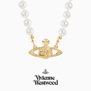 VVIENNE WESTLOCK【專柜正品】順豐包郵薇薇安西太后珍珠項(xiàng)鏈女士經(jīng)典帶鉆節(jié)日禮物 金色土星珍珠鏈