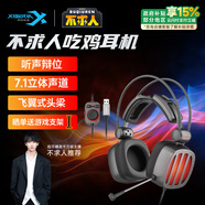 西伯利亞（XIBERIA） S21電腦頭戴式電競游戲耳麥主播不求人吃雞聽(tīng)聲辨位絕地求生有線(xiàn)耳機帶麥 S21U二代【耀夜灰電腦版】