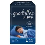 好奇（Huggies）韓國GoodNites寶寶夜用大吸量拉拉褲兒童4XL超大碼干爽紙 L男 1包