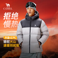 駱駝火山羽絨服1.0男士鴨絨加厚防寒面包服潮款冬季外套M13CR07089H