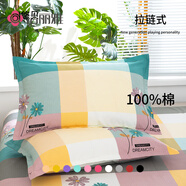 潔麗雅2025新款純棉枕套100全棉枕頭套一對裝48x74cm單人枕芯套大號家用 夢(mèng)幻之城L【一對裝】 枕套 48cmX74cm