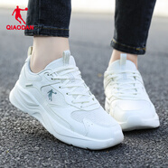 喬丹運動(dòng)鞋女鞋秋冬季緩震防滑跑步鞋網(wǎng)面透氣休閑鞋復古老爹鞋子女士 432R象牙白/灰豆綠 37