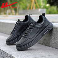 回力（Warrior）板鞋男鞋簡(jiǎn)約百搭休閑鞋耐磨跑步運動(dòng)鞋 WXP(WZ)-2786 黑色 43