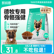 凱銳思 德牧狗糧 專用幼犬成犬大型犬警犬狼狗牧羊犬專用糧 【爆款囤貨】4斤*5袋（共20斤）