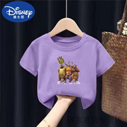 迪士尼（Disney）短袖熊出沒(méi)T恤2025夏裝男童女童童裝兒童卡通圓領(lǐng)上衣童裝 熊出沒(méi)1    紫色 150 cm(建議70-80斤)