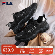 FILA 斐樂貓爪鞋4代男鞋復(fù)古老爹鞋時(shí)尚休閑運(yùn)動(dòng)鞋透氣厚底鞋貓爪6 黑-貓爪6夏 F12M522111FBD 41