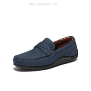 暇步士（Hush Puppies）春簡(jiǎn)約英倫范樂福鞋一腳蹬男休閑皮鞋 深藍(lán) 38