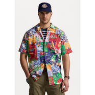 Ralph Lauren男士多彩拼接牛津短袖直筒長衫多口袋休閑襯衫 multi-coloured 均碼 |6XL
