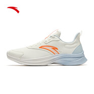 安踏男鞋運動(dòng)鞋男夏季軟底耐磨防潑水皮面跑步鞋減震戶(hù)外休閑鞋子男 【防潑水皮面】白/藍/橙5520-7 44.5  (275mm)