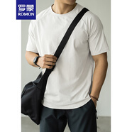 羅蒙（ROMON）UPF50+防曬速干四面彈短袖T恤男士2025夏戶外休閑運(yùn)動(dòng)健身打底衫 Ivory White/象牙白 M 170/92A-100-115斤