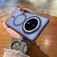 霧無(wú)適用華為mate70Pro手機保護殼男款mate70保護套七十膚感防指紋HUA 膚感瓦楞磁吸款系列GP透藍 小米13