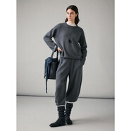 MARIUS|“散步套”絲光美利奴羊毛針織套頭衫/微彎刀九分褲女套裝