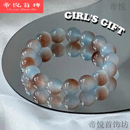 同款櫻花琉璃手串女ins小眾設計新款感串珠手串禮物女 椰美式琉璃手串