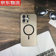 悅基鋁合金屬邊框彈扣適用蘋果16promax手機(jī)殼iphone15pro帶鏡頭膜16高檔商務(wù)14全包防摔13高級感2磁吸 鈦金【磁吸鋁合金邊框PC背板帶鏡頭膜】 iPhone 16 Pro Max