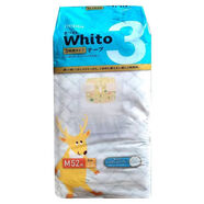 恬得欣nepia拉拉褲whito尿不濕嬰兒透氣尿不濕  夜拉拉褲 Whito紙尿褲3小時M碼52片