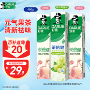 好來(原黑人)茶倍健果味牙膏清新口氣護齦潔白凈齒3支共480g