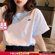 耐克（NIKE）女裝男裝短袖 25夏季新款運動服透氣休閑服寬松上衣女T恤休閑短袖 全棉親膚/主推/經(jīng)典小logo L (175/92A)