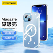 品勝 適用iphone13手機(jī)磁吸殼蘋果13保護(hù)套支持Magsafe磁吸TPU軟邊防摔超薄高透PC背板保護(hù)殼男女款