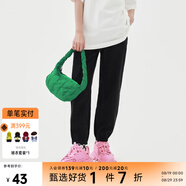 美特斯邦威純色牛仔褲女夏季新款柔軟洗水輕薄束腳褲 牛仔淺灰 M 160 66A