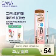 莎娜妮夢柔和兩用立體持色眉筆  02自然棕
