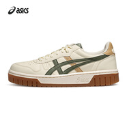 亞瑟士ASICS男女潮流運動(dòng)休閑鞋 COURT MZ  米色/綠色 43.5