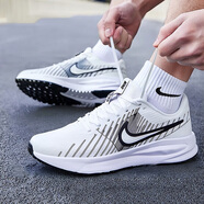 耐克（NIKE）男鞋 25秋季新款運動(dòng)鞋透氣網(wǎng)面鞋登山鞋休閑鞋緩震耐磨跑步鞋男 【熱銷(xiāo)款】102-白色黑勾/曬圖退10 40 （內長(cháng)250mm）