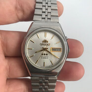 手表二手老雙獅全自動(dòng)機械表原裝已洗油保養走時(shí)良好懷舊七夕情人 3星間金面36毫米表徑