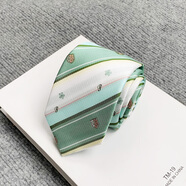 木村叔木村叔dk制服手打領(lǐng)帶男女生襯衫西服配飾原創(chuàng)日系百搭小物大合集 南梔綠色條紋領(lǐng)帶 均碼