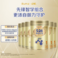 惠氏（Wyeth）港版金裝嬰幼兒配方奶粉1段 850g*6罐/箱 0-6個(gè)月 HMO+腦磷脂群