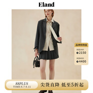 ELAND衣戀半身裙女百褶A版含羊毛通勤裙子2025秋季新款 灰色(15)Grey S 160