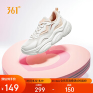 361°運(yùn)動(dòng)鞋女萌爪秋季透氣復(fù)古老爹厚底通勤女士休閑鞋682436710-4