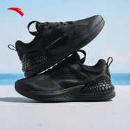 安踏（ANTA）C37+女鞋運動(dòng)鞋冬季網(wǎng)面體測軟底跑步鞋透氣舒適休 黑/象牙白-5 37.5 (245mm) 6.5(女37.5)