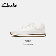Clarks其樂復(fù)古時尚潮流運動男鞋舒適板鞋休閑跑鞋情侶男士休閑鞋 白色男款261853167 【皮質(zhì)鞋面】 41