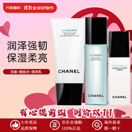 香奈兒（Chanel）山茶花洗面奶泡沫潔面乳清潔保濕控油水乳護(hù)膚品套裝 生日禮物女 3件套 洗面奶+爽膚水+潤(rùn)澤乳