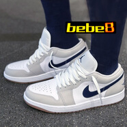 耐克（NIKE）【bebe8】耐克AJ1 NIKE AIR JORDAN 1 LOW 喬1低幫男女休閑籃球鞋 淺卡奇553558-146 40