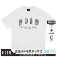 MEDM【鷺卓同款】25SS小香貼布珍珠字母短袖T恤男女美式寬松休閑上衣t 白色（預售） S