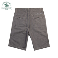 圣大保羅（POLO&RACQUET CLUB）夏季新品時(shí)尚休閑褲商務(wù)男裝男士簡約休閑舒適合身款短褲 灰色 Z5 30 76 165/76B