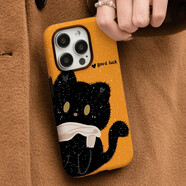 梵膜倫iPhone 17 韓國進(jìn)口菲林手機殼  大臉印花黑貓適用于小米華為vivo手機殼新款15pro感14plus 菲林二合一磨砂-H黑貓 OPPOReno4SE