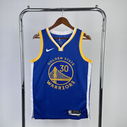 NBA VIBE-NIKE23賽季勇士隊藍色30號庫里11號湯普森35號杜蘭特6號尼克楊球 30號 庫里 XS 建議體重80斤-100斤
